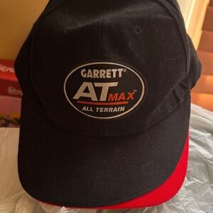 Garrett AT Max Black and Red Cap